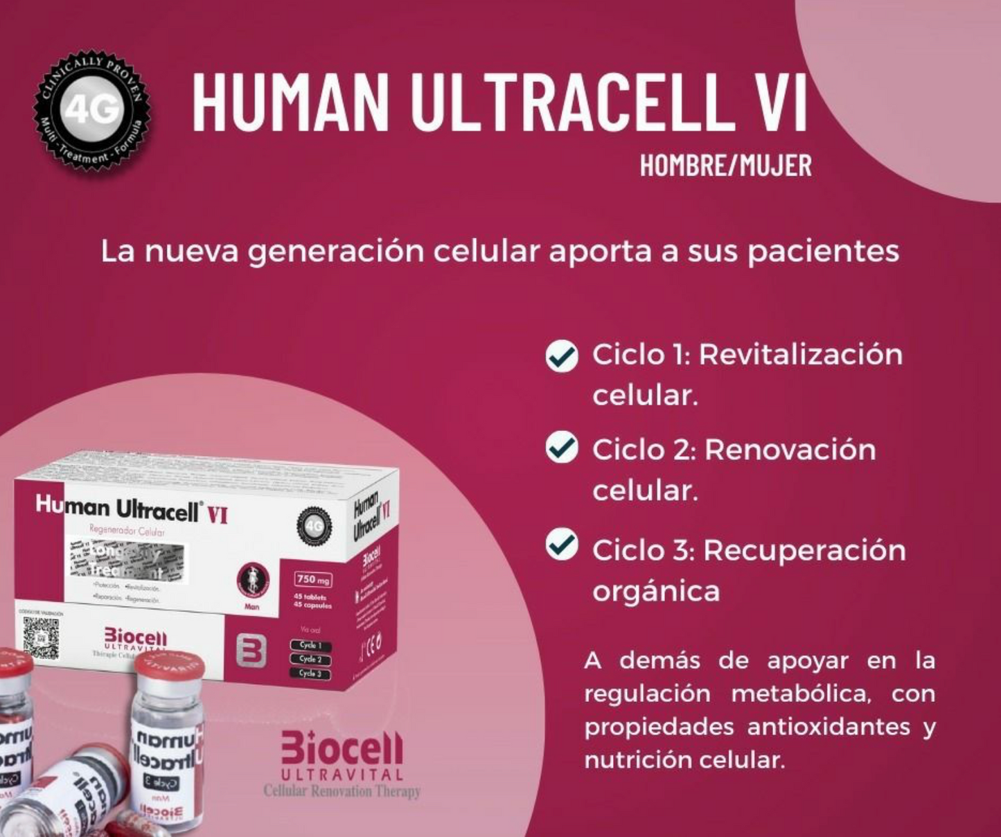 Human Ultracell Vi Oral 1 Caja 15 Dias M/H