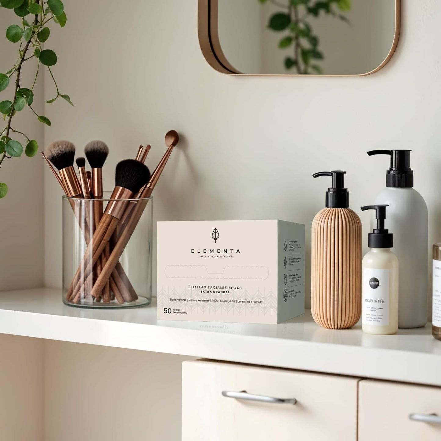Toallas Faciales Desechables Extra Grandes ELEMENTA