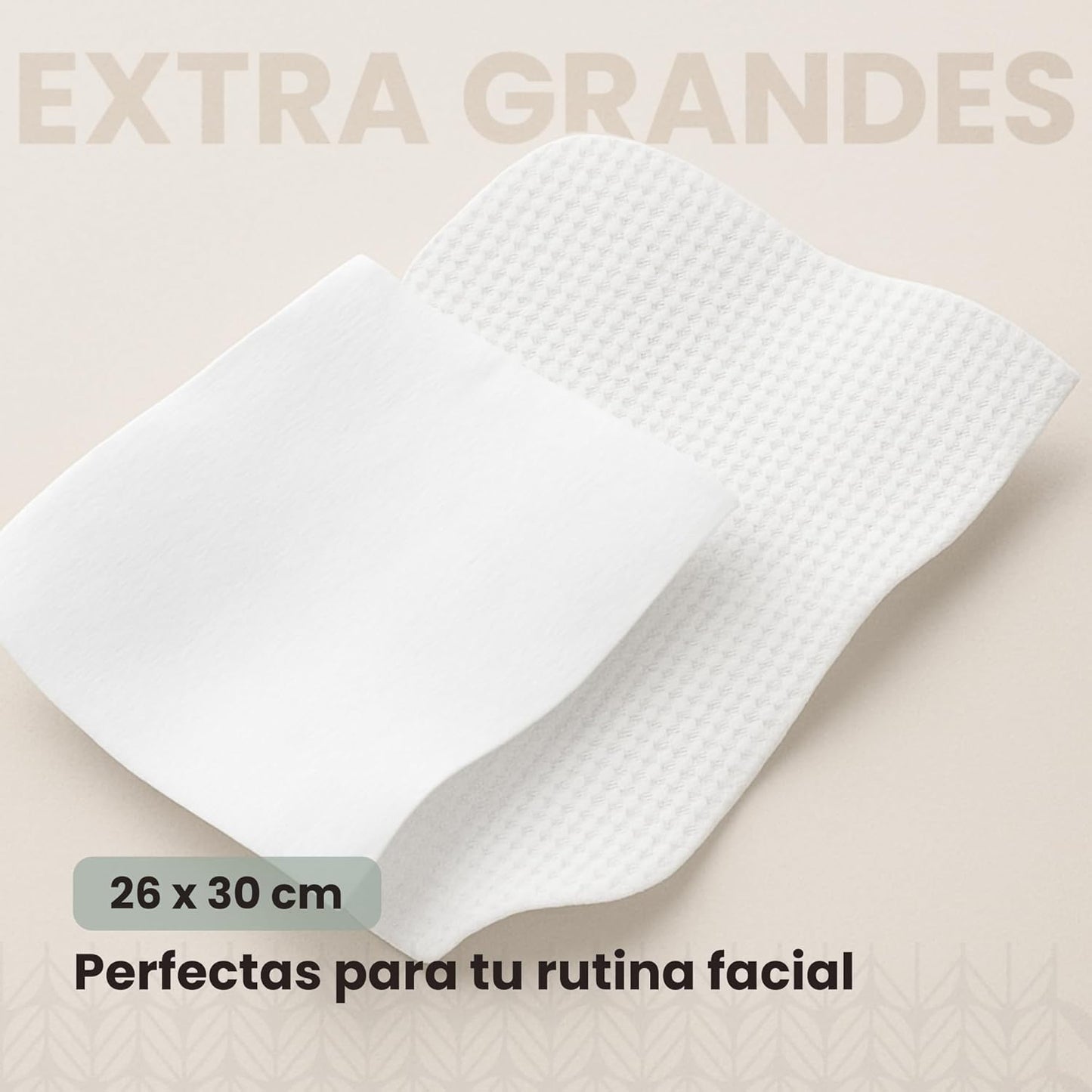 Toallas Faciales Desechables Extra Grandes ELEMENTA