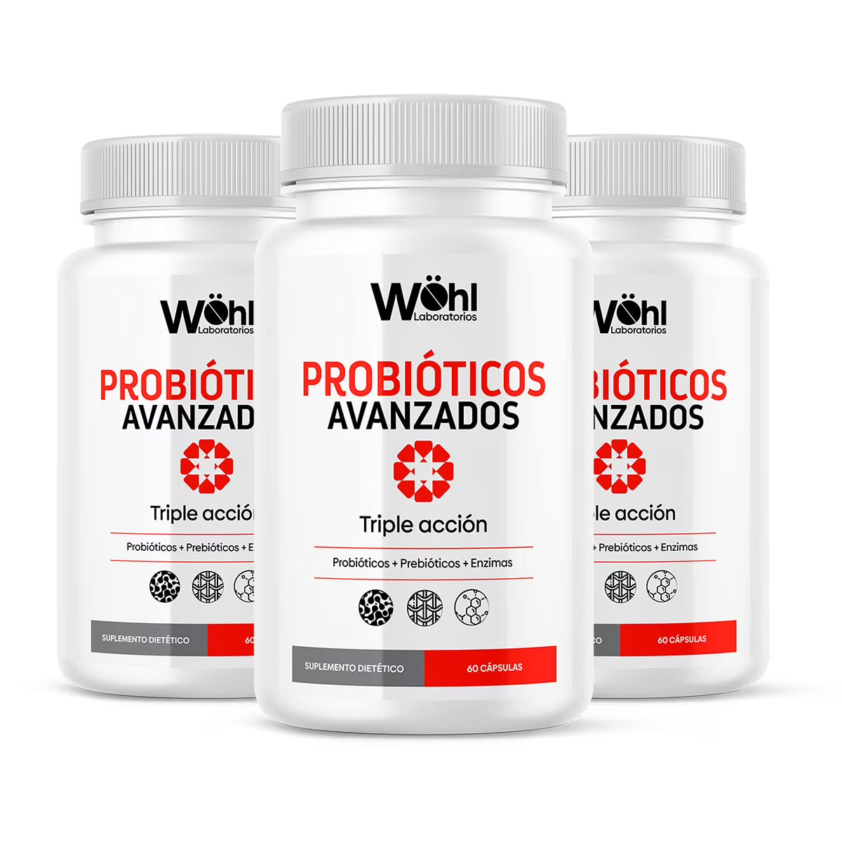 Probioticos Avanzados Triple Acción Wohl