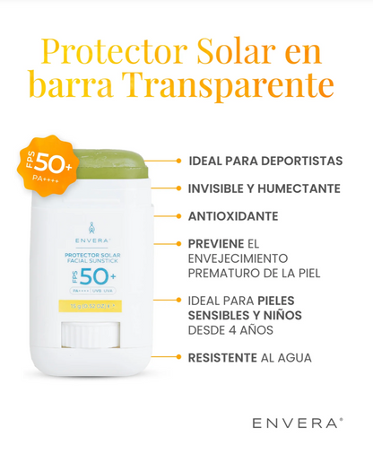 Protector Solar en  Barra transparente Envera