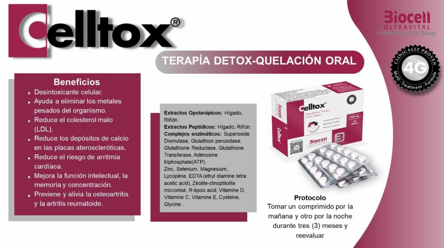 Celltox Detox Therapy Biocell Ultravital