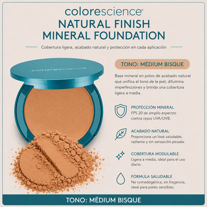 Natural Finish Pressed Foundation Compactos Colorescience