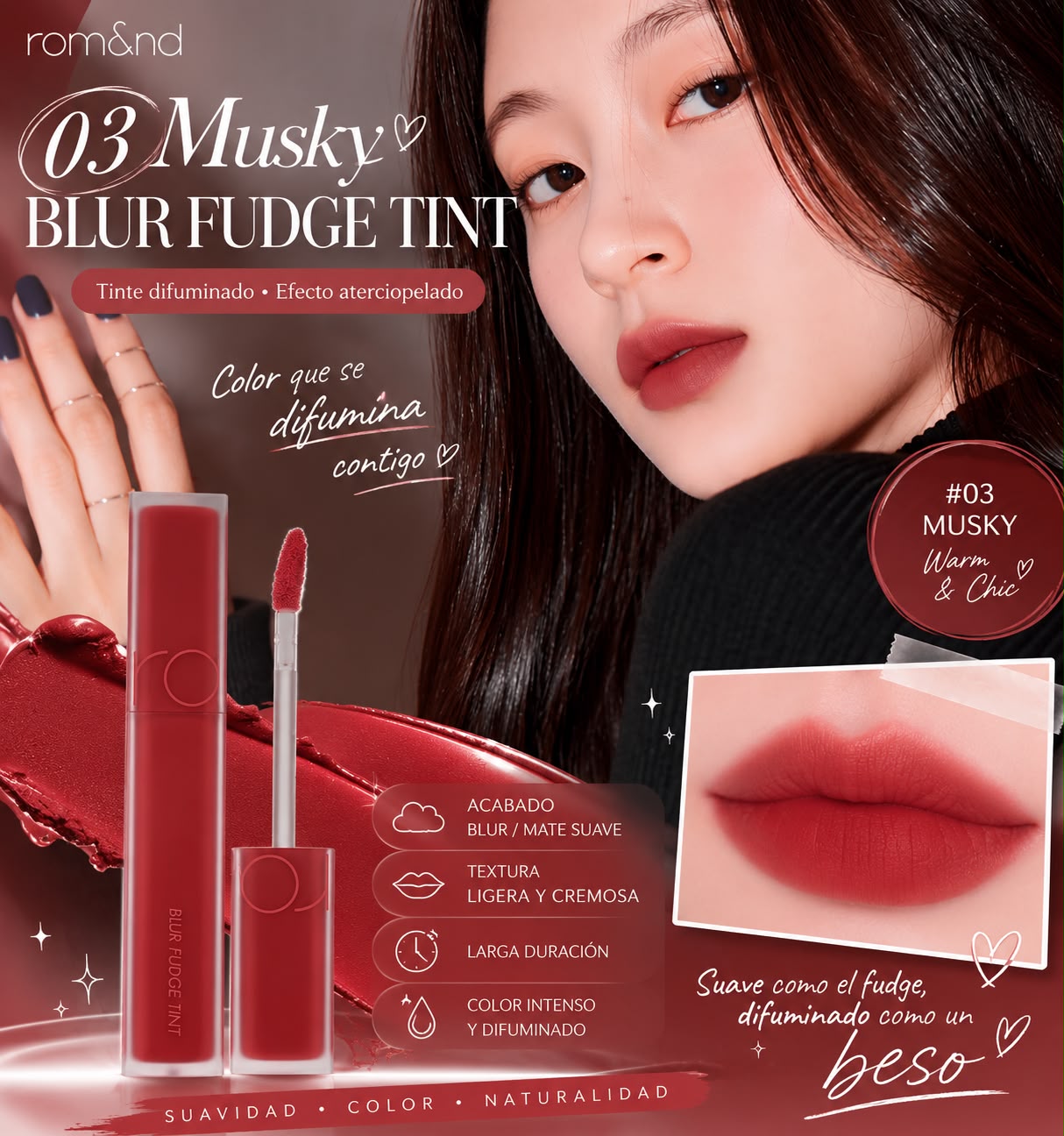 03 Musky Blur Fudge Tinta Rom&nd