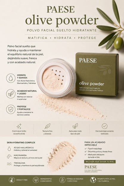 Olive Powder Polvo Matificante PAESE