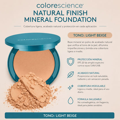 Natural Finish Pressed Foundation Compactos Colorescience