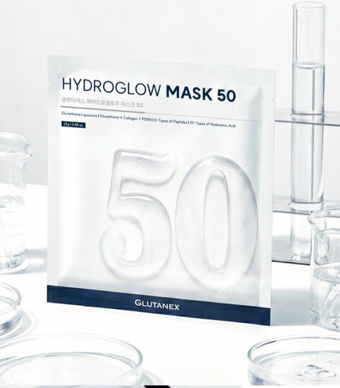 HYDRAGLOW MASK 50 Paquete Mascarillas Glutanex