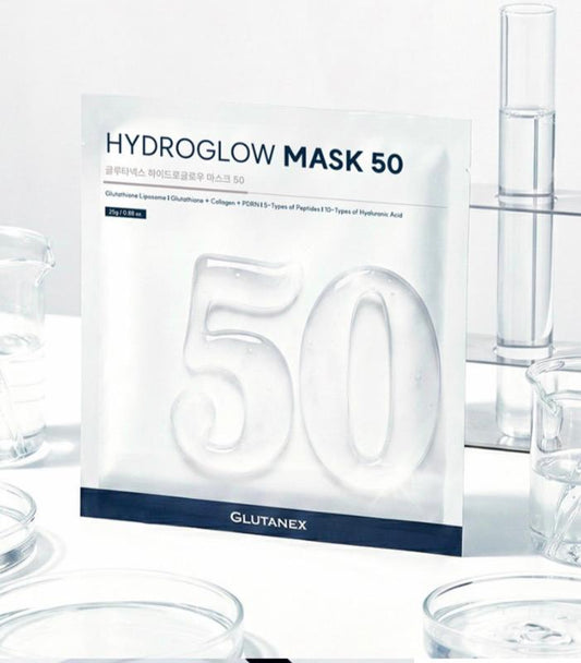 HYDRAGLOW MASK 50 Paquete Mascarillas Glutanex