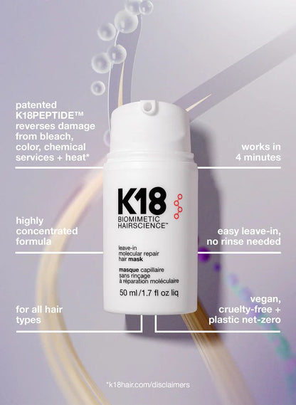 K18 Leave In Molecular Repair Hair Mask 50ml