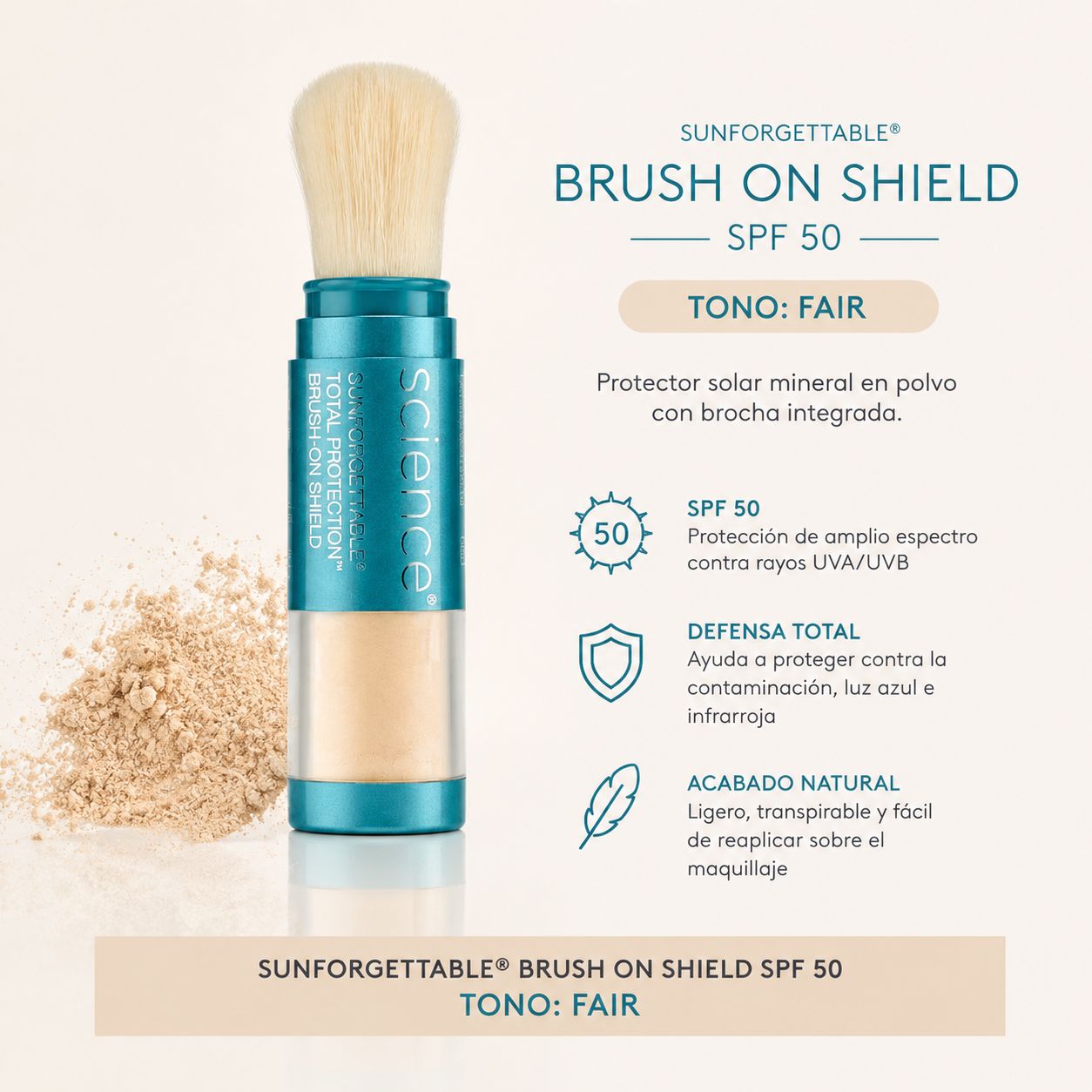 Sunforgettable Brush On Shield Brochas Colorescience