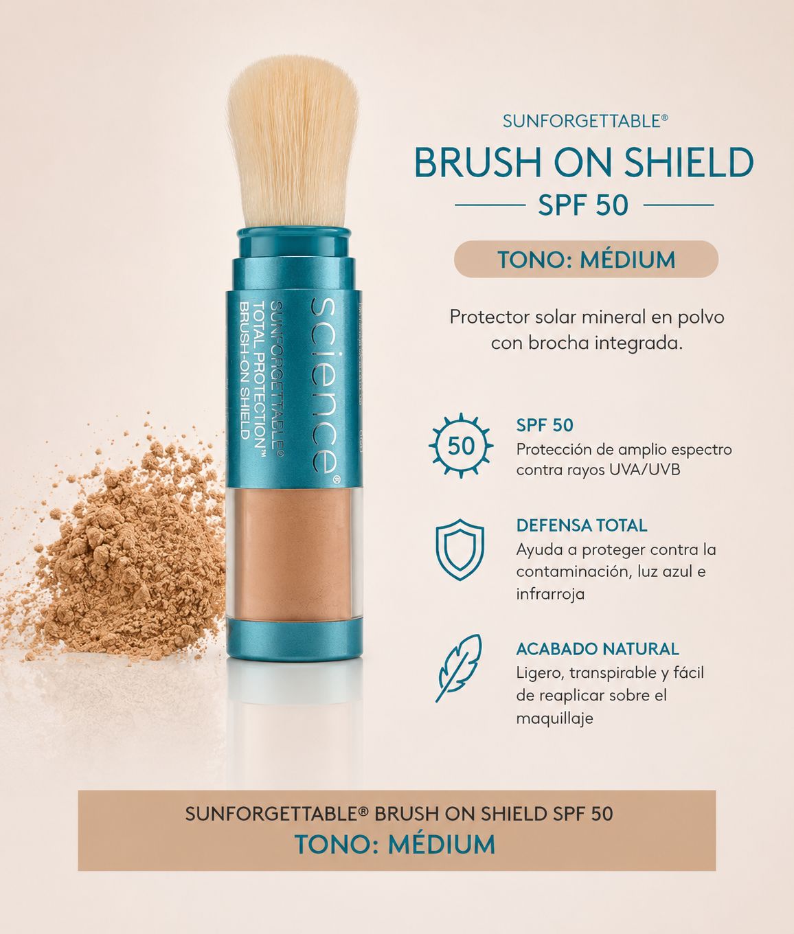 Sunforgettable Brush On Shield Brochas Colorescience