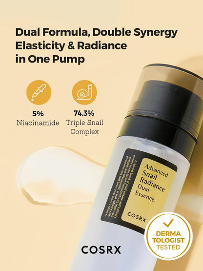 Advanced Snail Radiance Dual Essence Cosrx